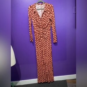 Free People Blush and Cocoa jumpsuit